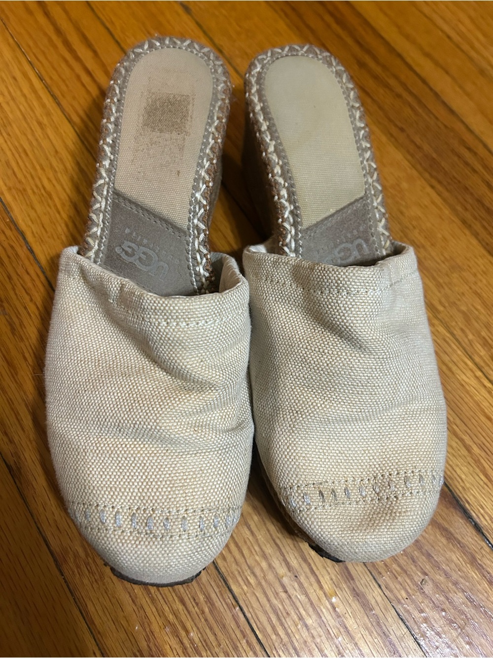 UGG Slide Mule Shoes Womens 8 Slip On Comfort Round Toe Sherpa Lined
